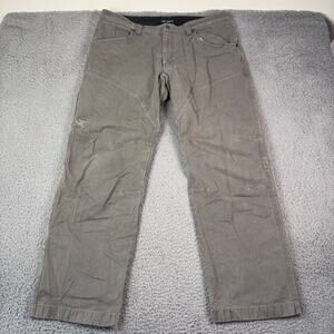 Arc'teryx Cronin Pants 38x32 Faded Gray Double Knee Durable Hiking Work Vintage